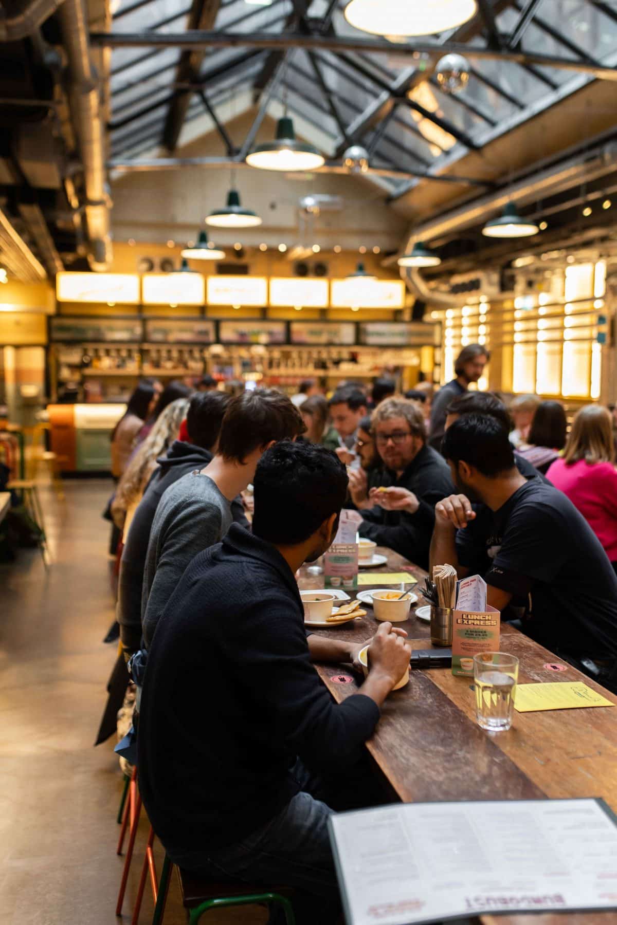 Communal dining at Bundobust